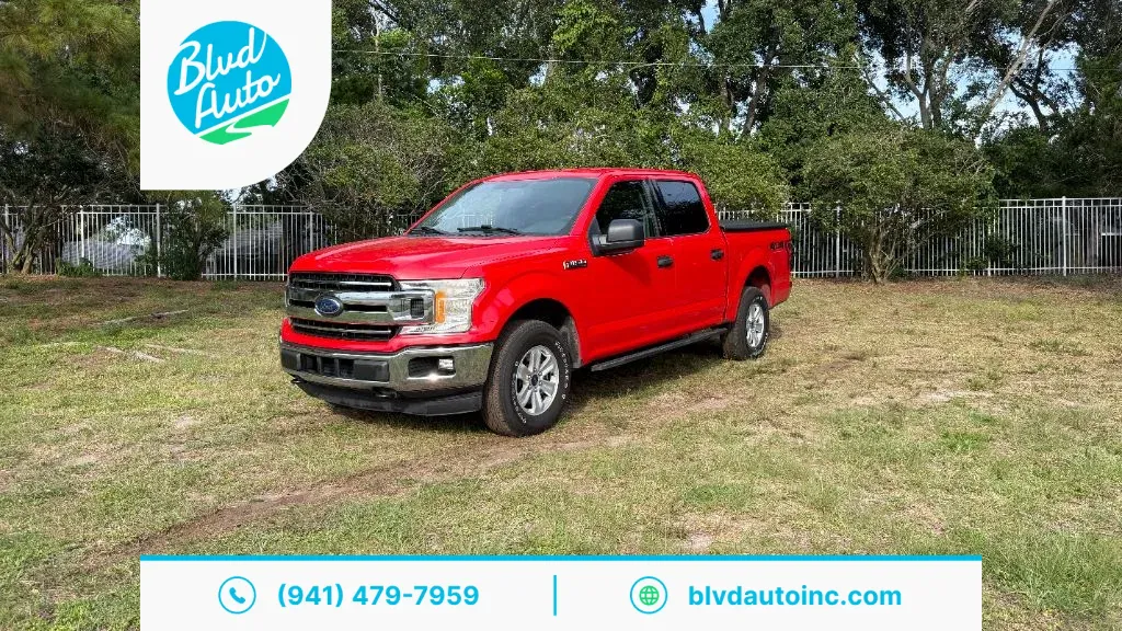 Red 2018 Ford F-150 XLT for sale in Bradenton, FL
