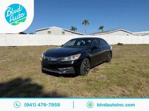 Black 2016 Honda Accord EX for sale in Bradenton, FL