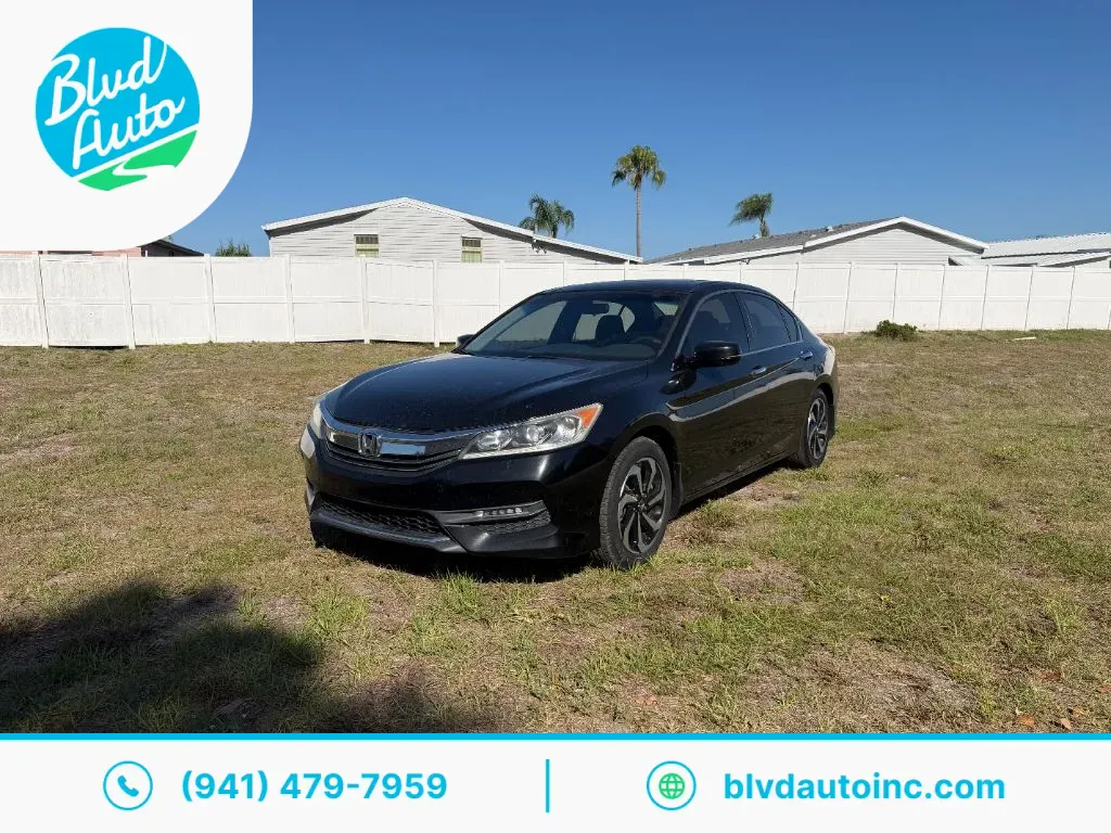 Black 2016 Honda Accord EX for sale in Bradenton, FL