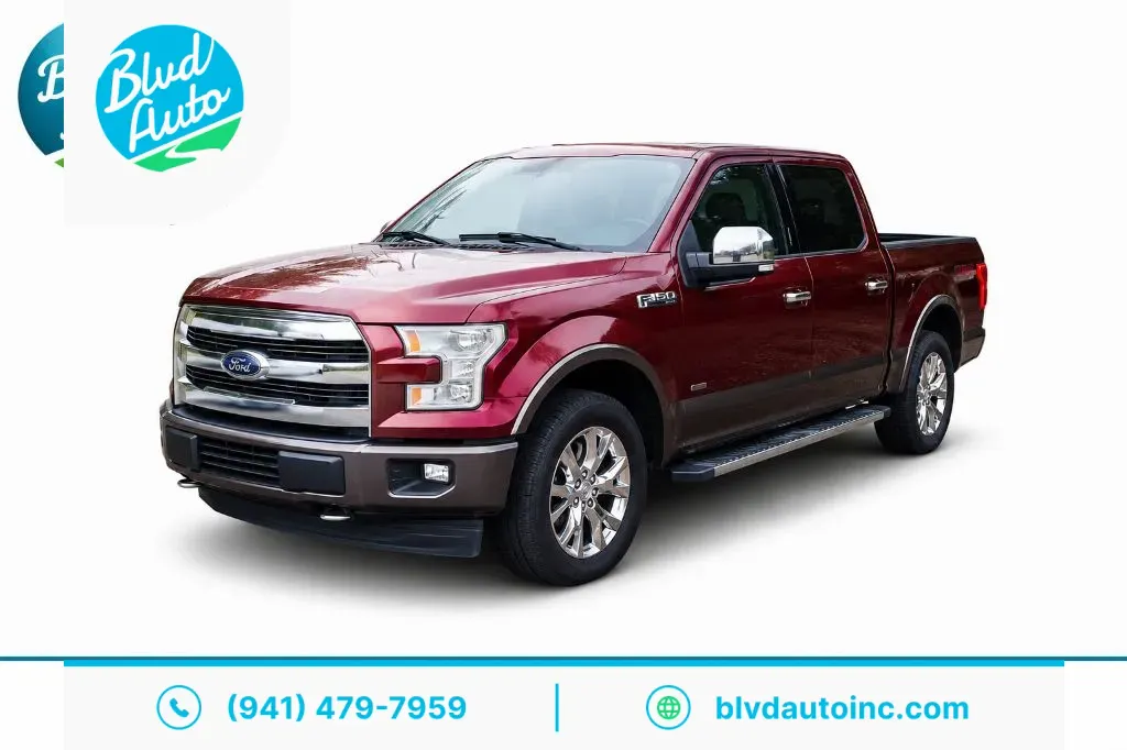 Red 2017 Ford F-150 Lariat for sale in Bradenton, FL