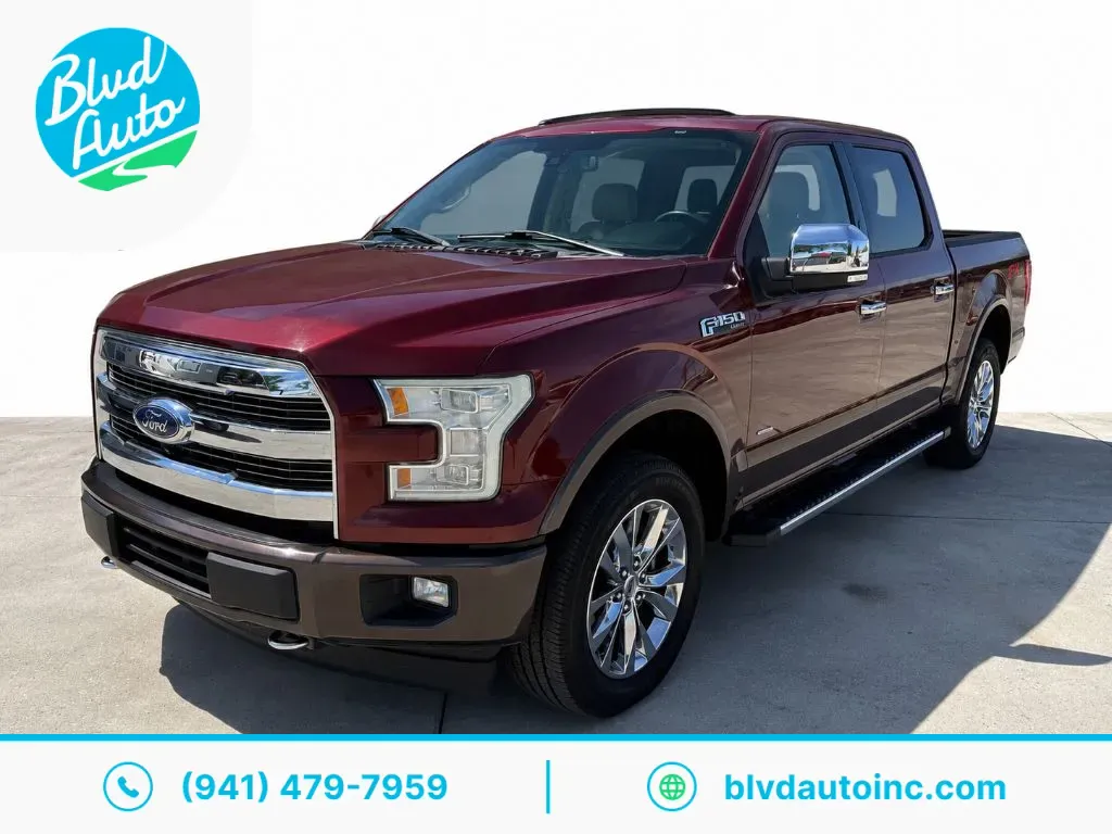 Red 2017 Ford F-150 Lariat for sale in Bradenton, FL