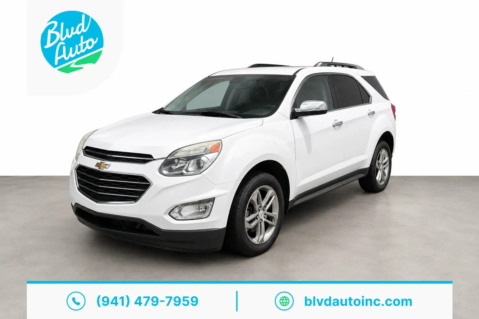 White 2016 Chevrolet Equinox LTZ for sale in Bradenton, FL