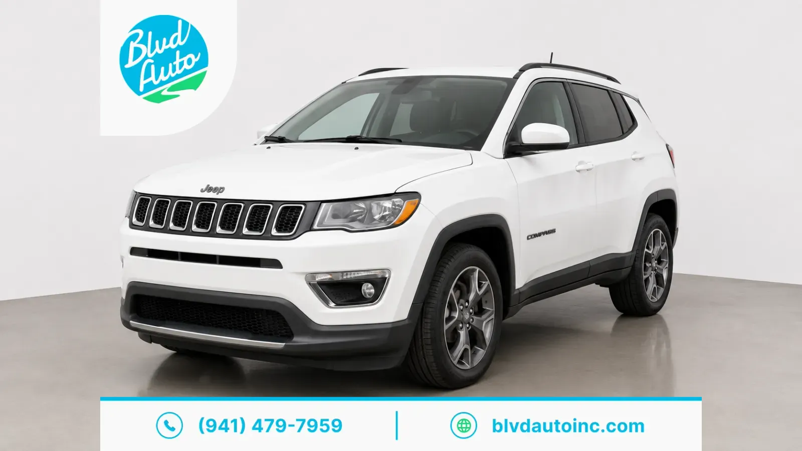 White 2018 Jeep Compass Latitude for sale in Bradenton, FL