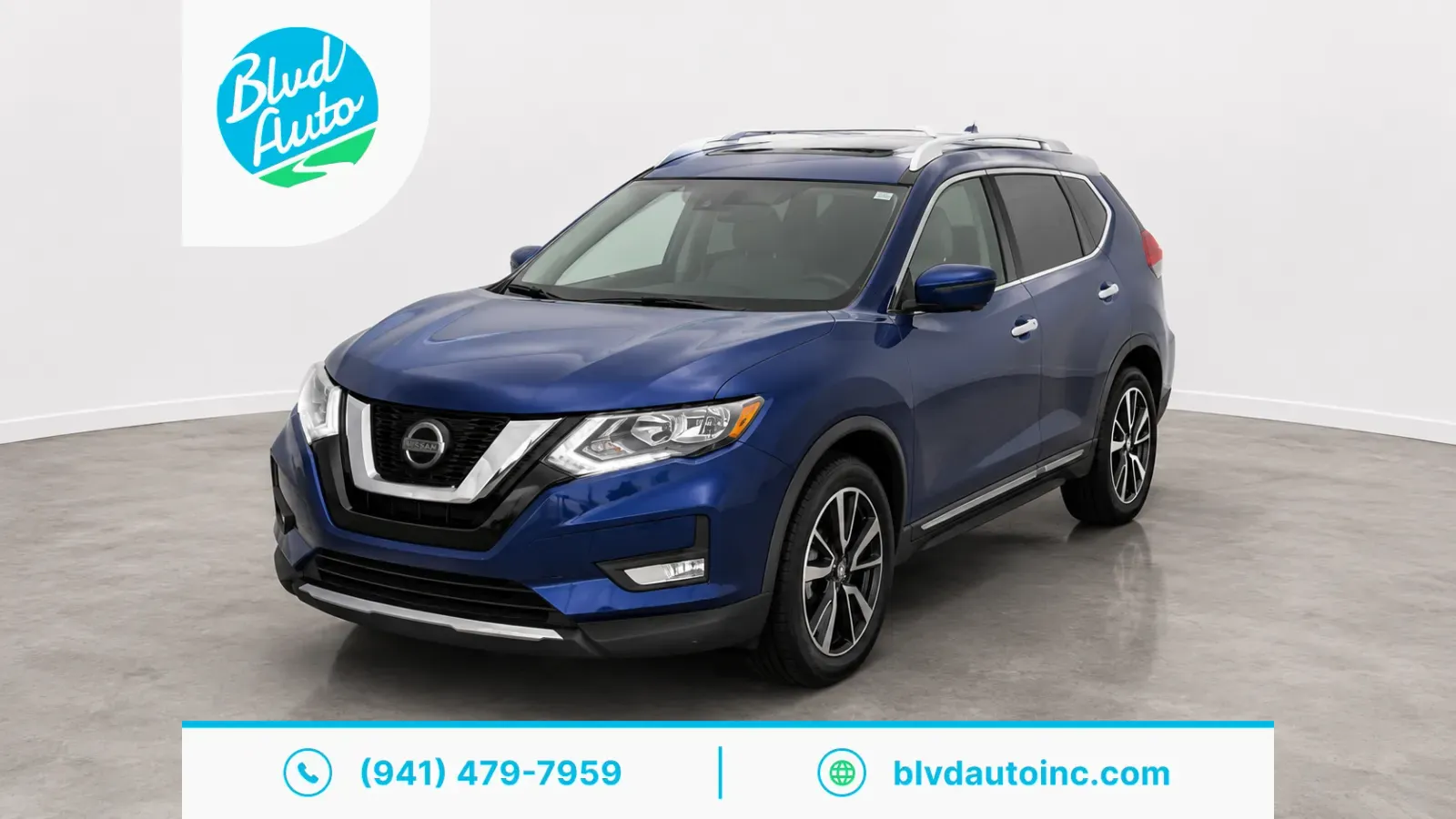 Blue 2020 Nissan Rogue SL for sale in Bradenton, FL