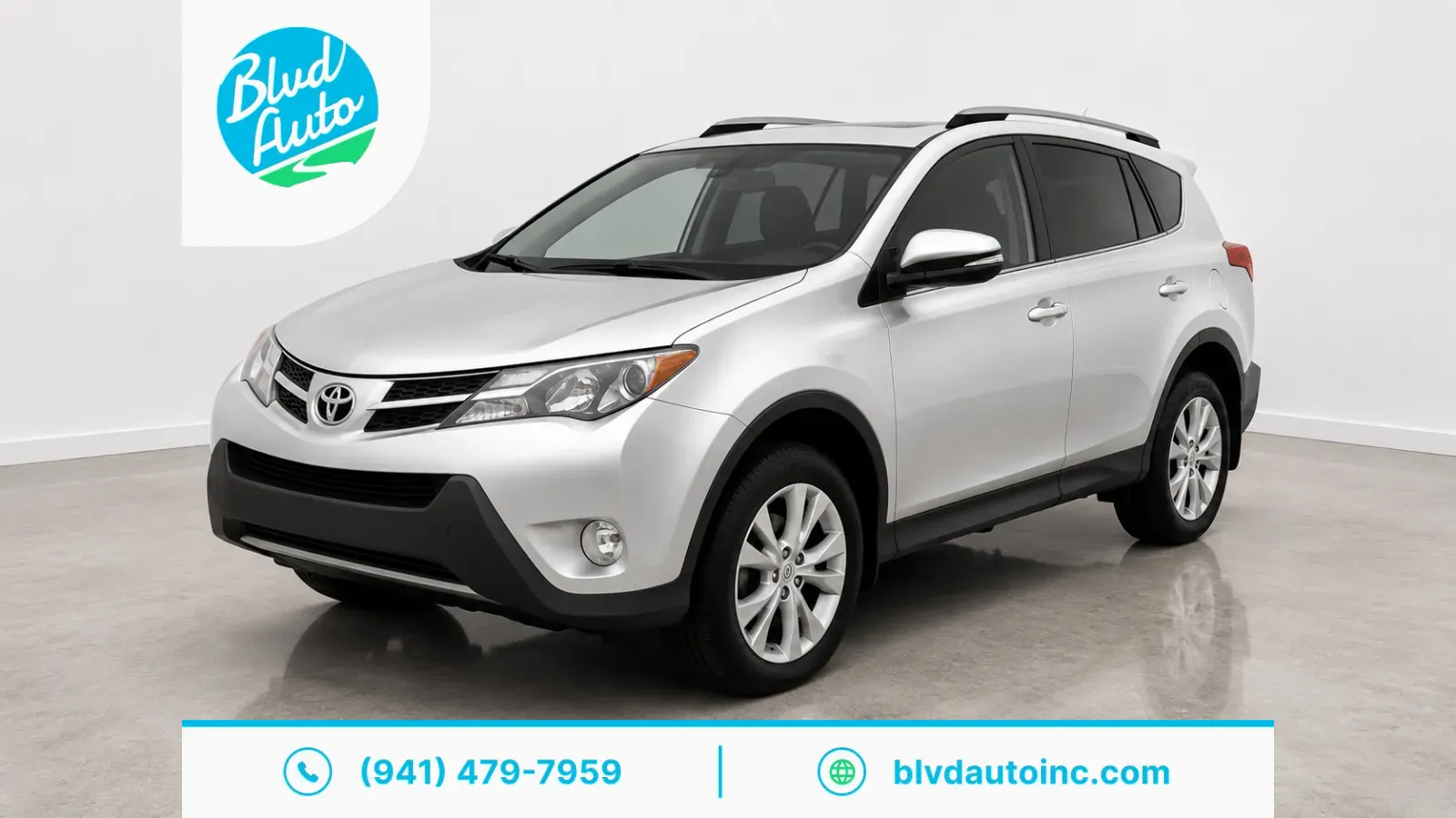 Silver 2015 Toyota RAV4 Limited for sale in Bradenton, FL