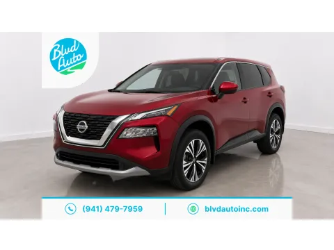 Red 2021 Nissan Rogue SV for sale in Bradenton, FL
