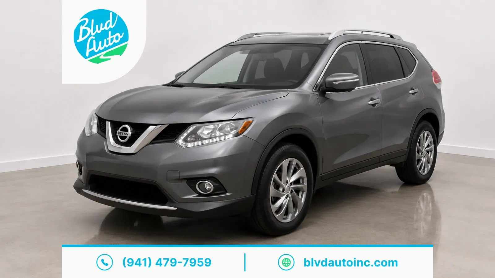 Gray 2015 Nissan Rogue SL for sale in Bradenton, FL