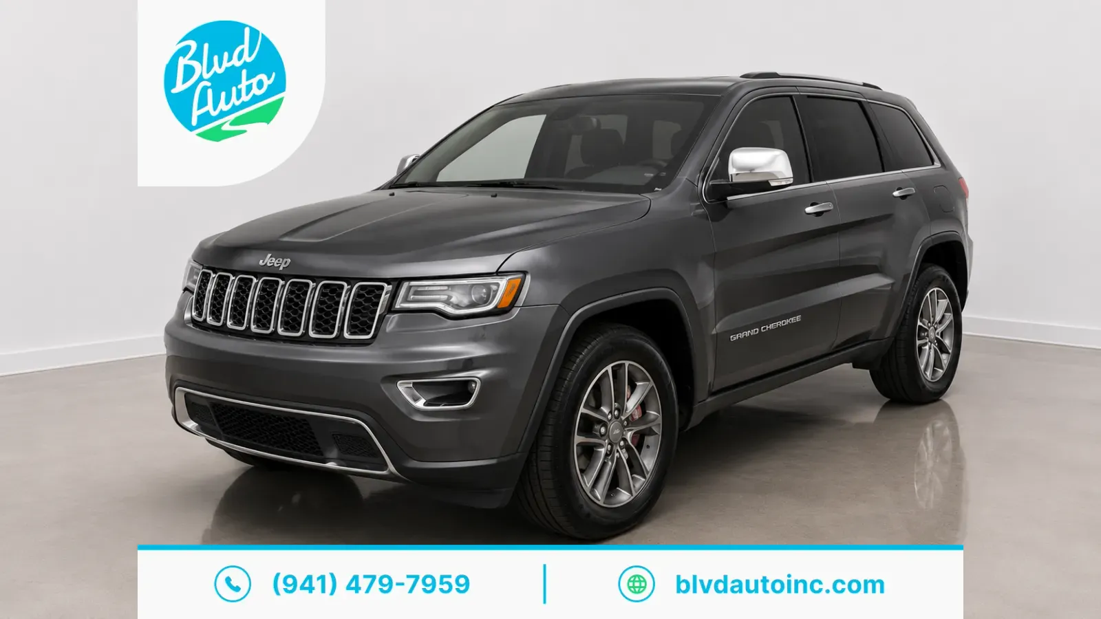 Gray 2019 Jeep Grand Cherokee Limited for sale in Bradenton, FL