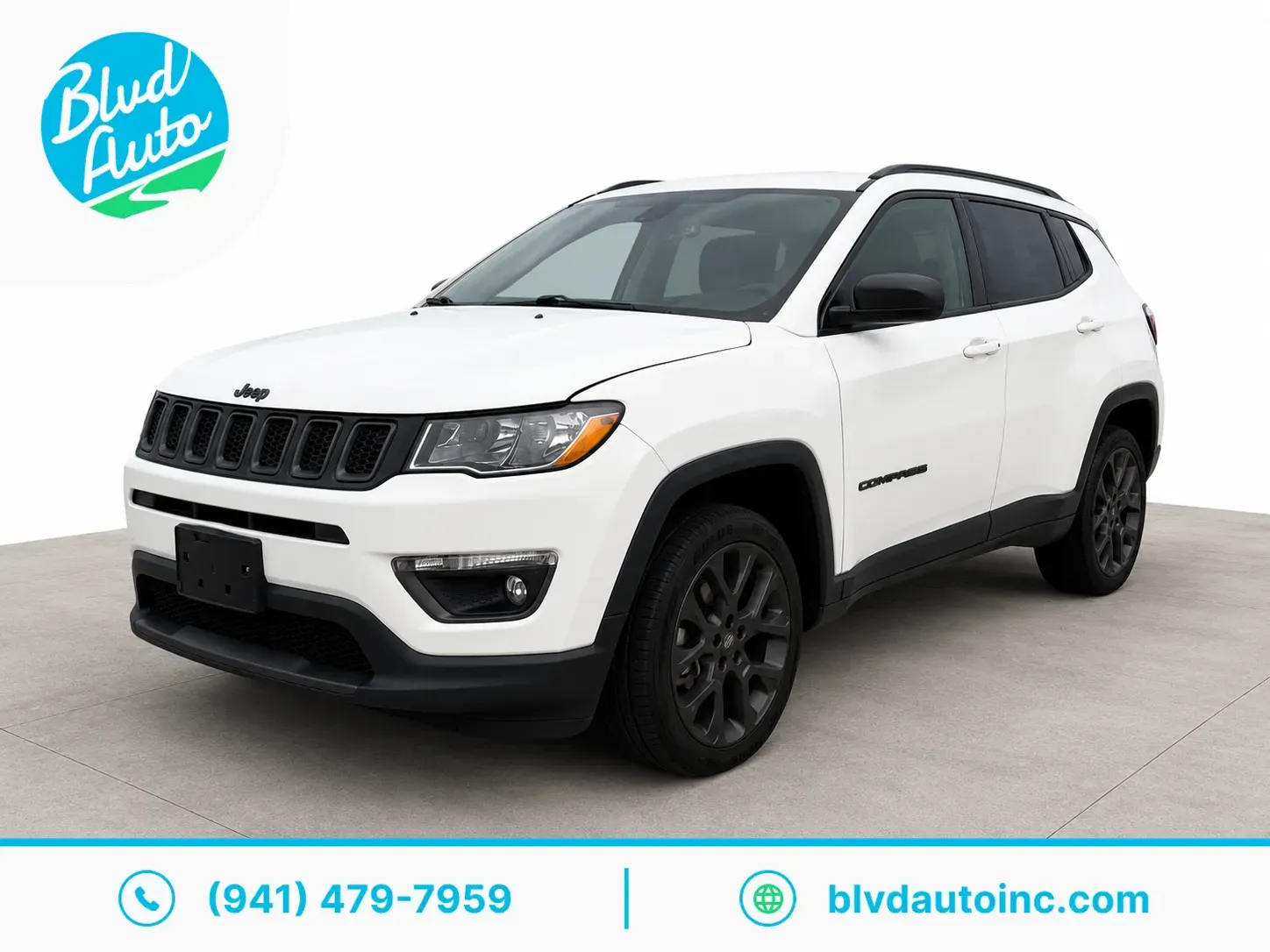 White 2021 Jeep Compass 80th Anniversary Edition for sale in Bradenton, FL