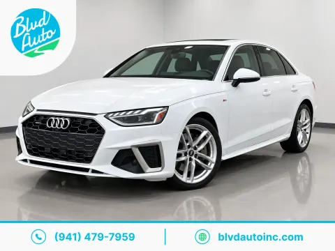 White 2022 Audi A4 quattro S line Prem Plus 45 TFSI for sale in Bradenton, FL