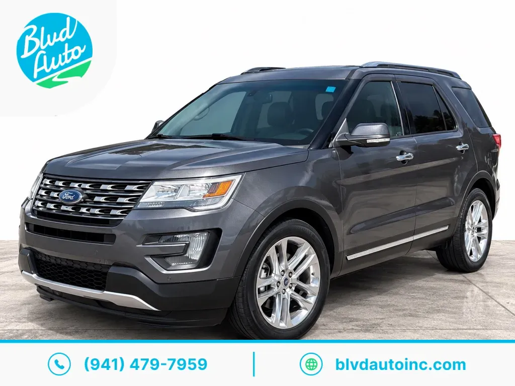 Gray 2016 Ford Explorer Limited for sale in Bradenton, FL