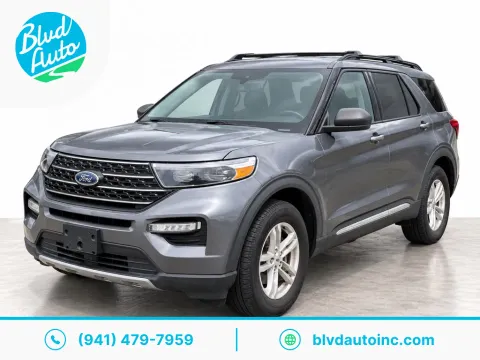 Gray 2021 Ford Explorer XLT for sale in Bradenton, FL