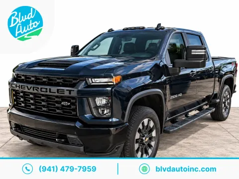 Blue 2021 Chevrolet Silverado 2500HD Custom for sale in Bradenton, FL