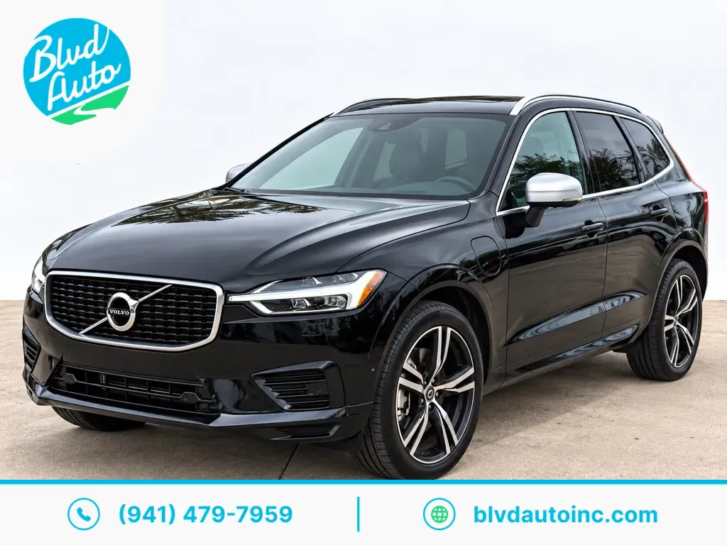 Black 2019 Volvo XC60 T8 eAWD R-Design for sale in Bradenton, FL