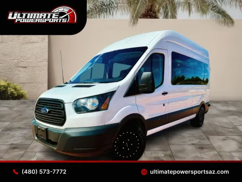 White 2016 Ford Transit Wagon 15 Passenger High Roof for sale in Scottsdale, AZ
