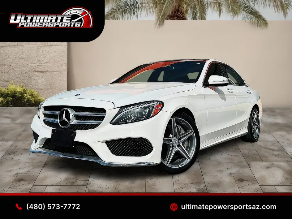 White 2015 Mercedes-Benz C 300 ~ AMG Pkg for sale in Scottsdale, AZ