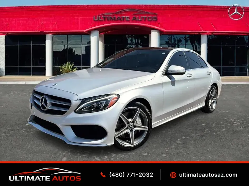 Silver 2015 Mercedes-Benz C-Class C 300 4MATIC Sedan 4D for sale in Mesa, AZ