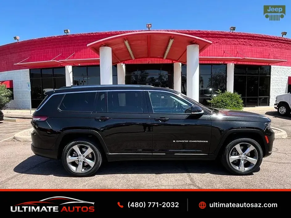 Black 2021 Jeep Grand Cherokee L Limited Sport Utility 4D for sale in Mesa, AZ