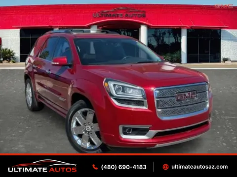 Red 2014 GMC Acadia Denali Sport Utility 4D for sale in Mesa, AZ