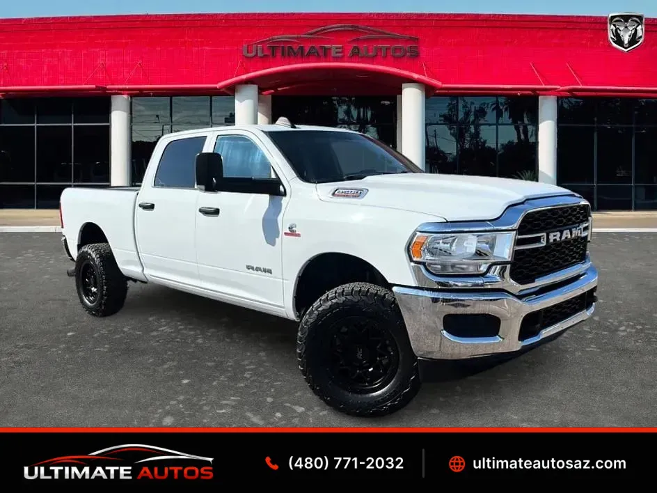 White 2019 Ram 3500 Crew Cab Tradesman Pickup 4D 6 1/3 ft for sale in Mesa, AZ
