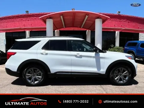 White 2021 Ford Explorer XLT Sport Utility 4D for sale in Mesa, AZ