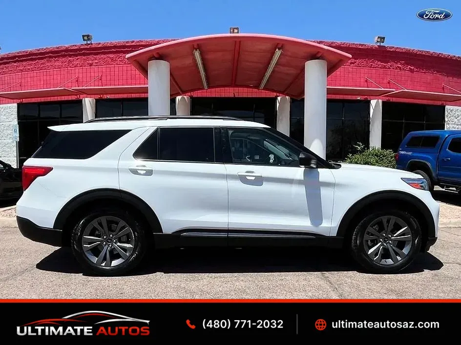 White 2021 Ford Explorer XLT Sport Utility 4D for sale in Mesa, AZ
