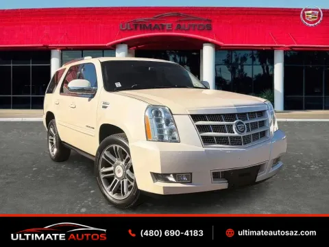 White 2013 Cadillac Escalade Utility 4D Premium 6.2L V8 for sale in Mesa, AZ