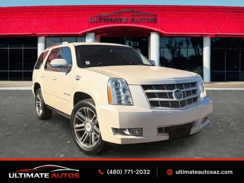 White 2013 Cadillac Escalade Utility 4D Premium 62L V8 for sale in Mesa, AZ
