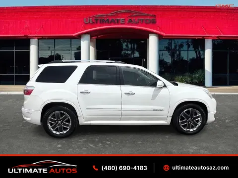 White 2012 GMC Acadia Denali Sport Utility 4D for sale in Mesa, AZ