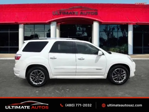 White 2012 GMC Acadia Denali Sport Utility 4D for sale in Mesa, AZ