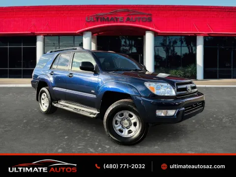 Blue 2003 Toyota 4Runner SR5 Sport Utility 4D for sale in Mesa, AZ