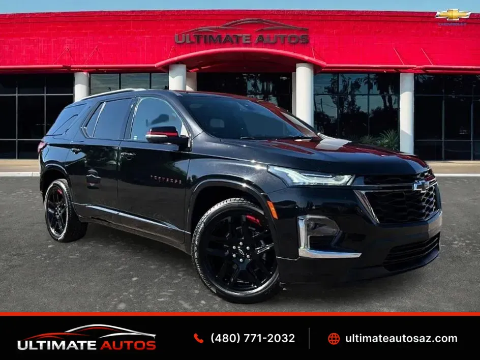 Black 2022 Chevrolet Traverse Premier Sport Utility 4D for sale in Mesa, AZ
