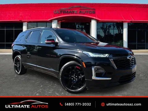 Black 2022 Chevrolet Traverse Premier Sport Utility 4D for sale in Mesa, AZ