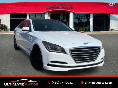 White 2015 Hyundai Genesis 3.8 Sedan 4D for sale in Mesa, AZ