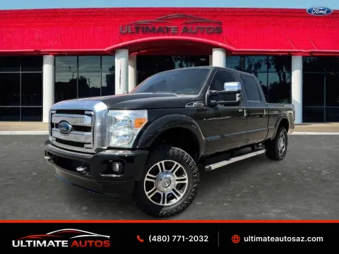 Black 2013 Ford F250 Super Duty Crew Cab Platinum Pickup 4D 6 3/4 ft for sale in Mesa, AZ