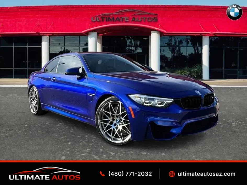 Blue 2020 BMW M4 Convertible 2D for sale in Mesa, AZ