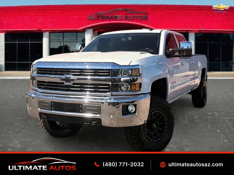 White 2016 Chevrolet Silverado 2500 HD Crew Cab LTZ Pickup 4D 6 1/2 ft for sale in Mesa, AZ