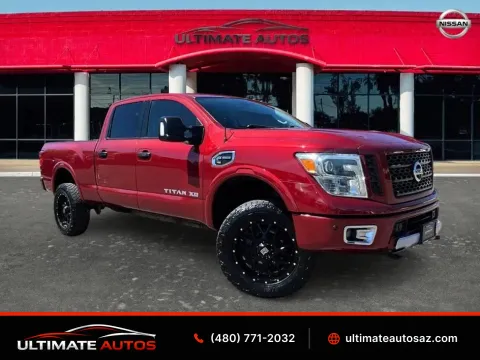 Red 2016 Nissan TITAN XD Crew Cab PRO-4X Pickup 4D 6 1/2 ft for sale in Mesa, AZ