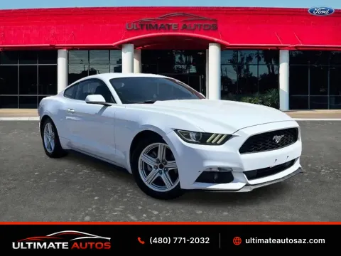 White 2015 Ford Mustang V6 Coupe 2D for sale in Mesa, AZ