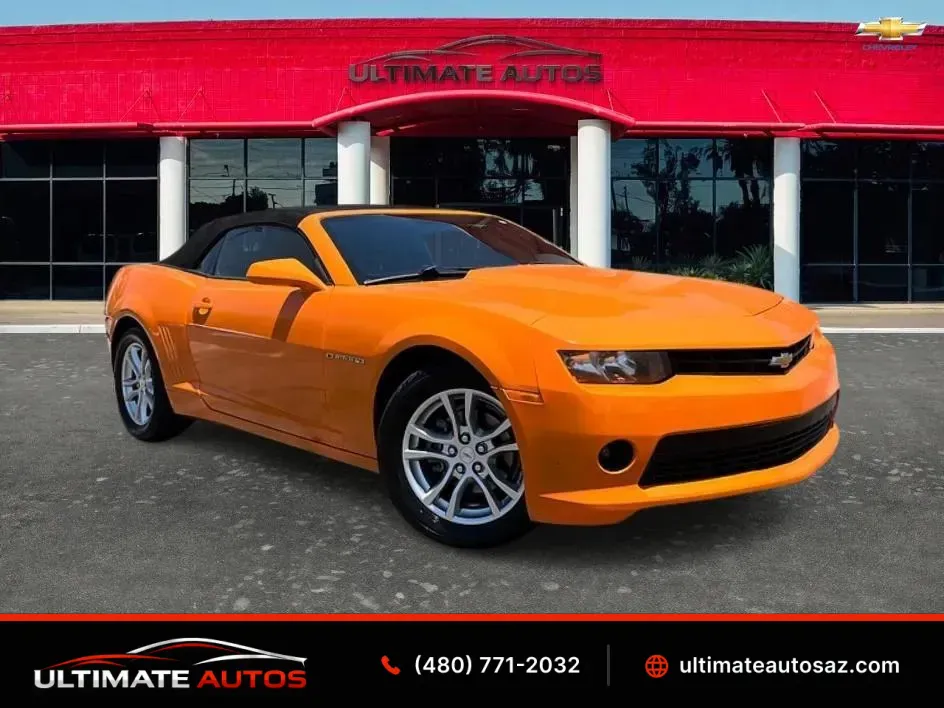 Orange 2014 Chevrolet Camaro LT Convertible 2D for sale in Mesa, AZ