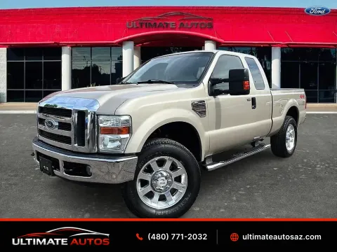 Beige 2008 Ford F250 Super Duty Super Cab Lariat Pickup 4D 6 3/4 ft for sale in Mesa, AZ