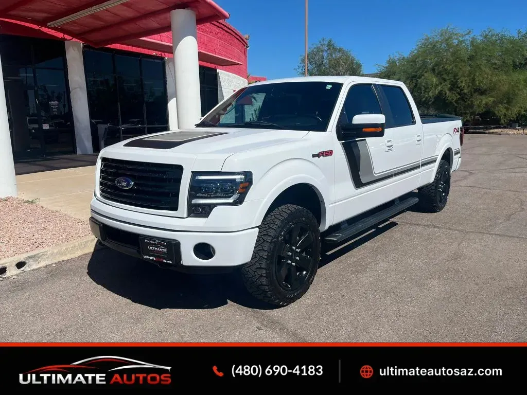 White 2014 Ford F-150 SuperCrew Cab FX4 Pickup 4D 6 1/2 ft for sale in Mesa, AZ