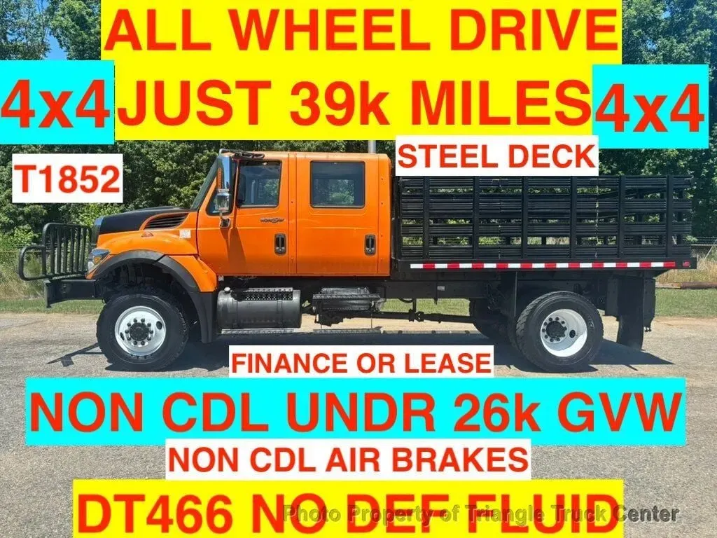 Orange 2008 International 7300 4x4 for sale in Franklinton, NC