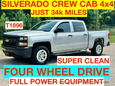 Silver 2015 Chevrolet 1500HD CREW CAB 4X4 for sale in Franklinton, NC