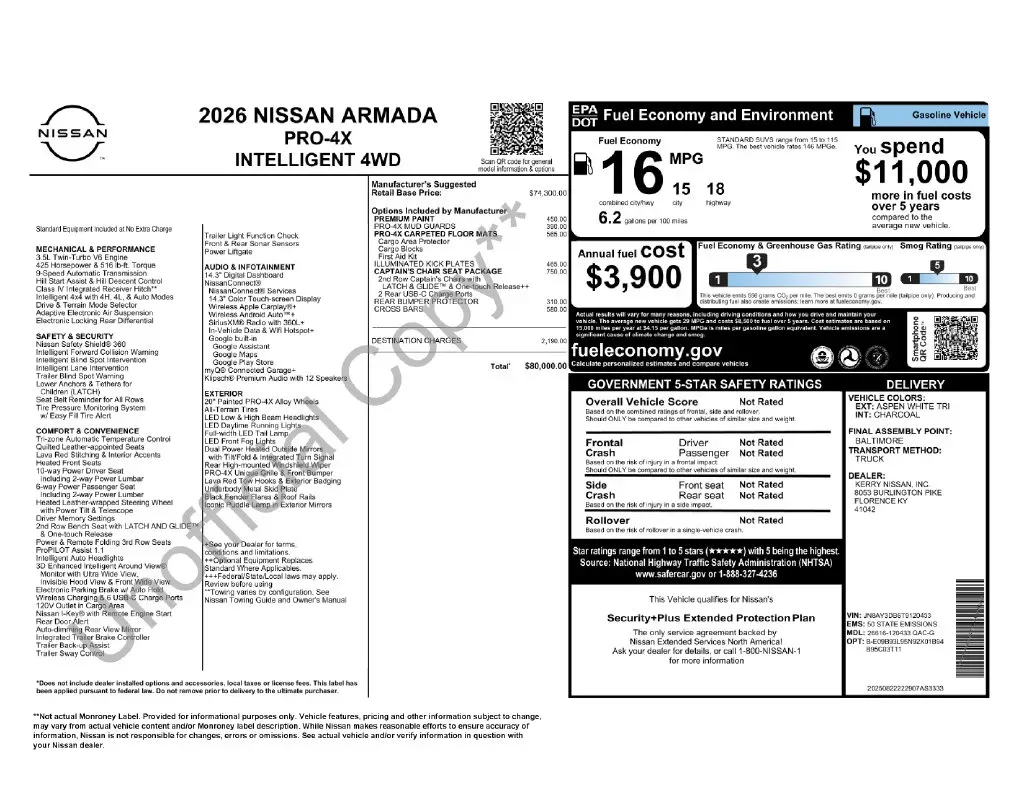 2026 Nissan Armada PRO-4X - Photo 36