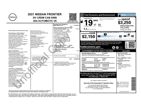 Photos of 2021 Nissan Frontier SV for sale in Mansfield, OH at Clement Nissan of Mansfield