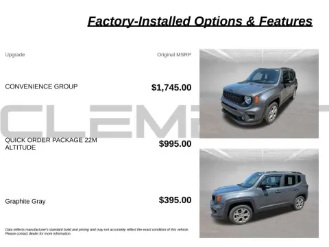 More photos of 2022 Jeep Renegade Altitude at Clement Nissan of Mansfield, OH