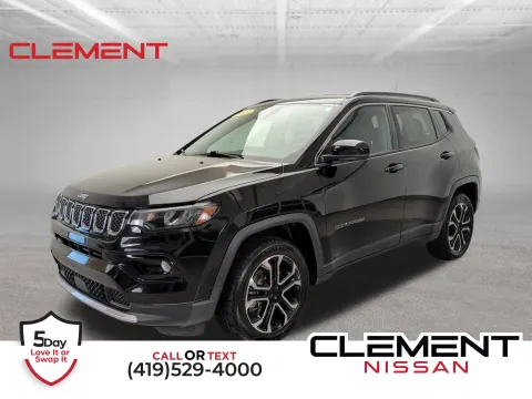 Black 2023 Jeep Compass Limited for sale in Mansfield, OH
