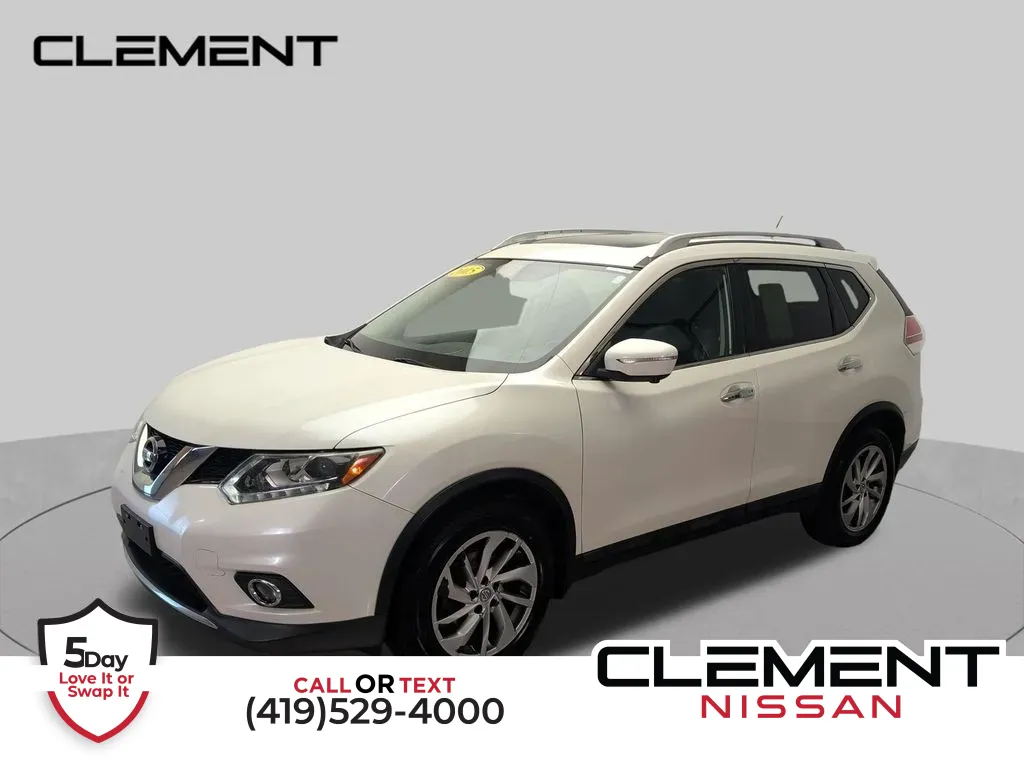 White 2015 Nissan Rogue SL for sale in Mansfield, OH