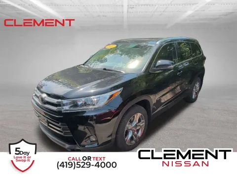 Black 2017 Toyota Highlander Limited Platinum for sale in Mansfield, OH